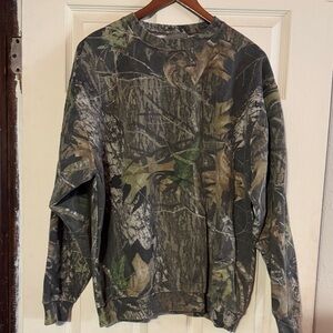 Jerzees Men's Camouflage Crewneck Sweater